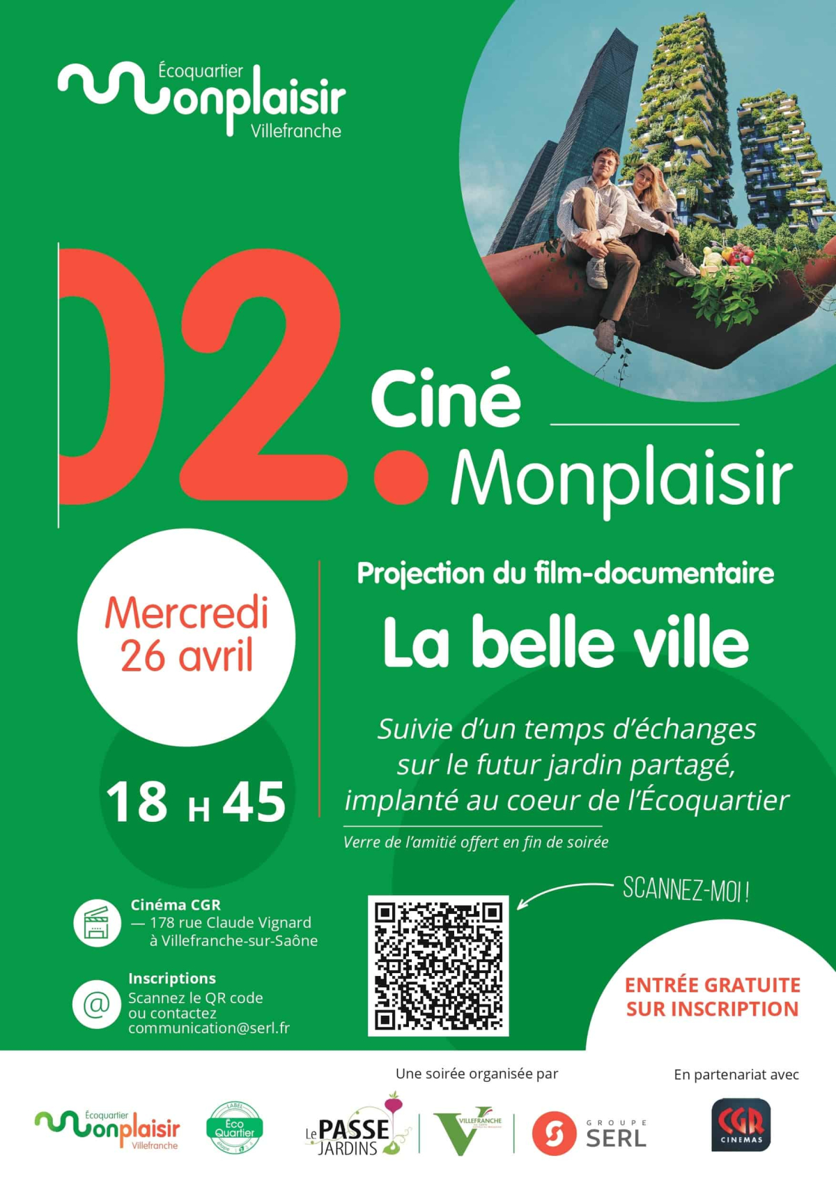 Evènement Projection du film documentaire La belle ville le 26 04